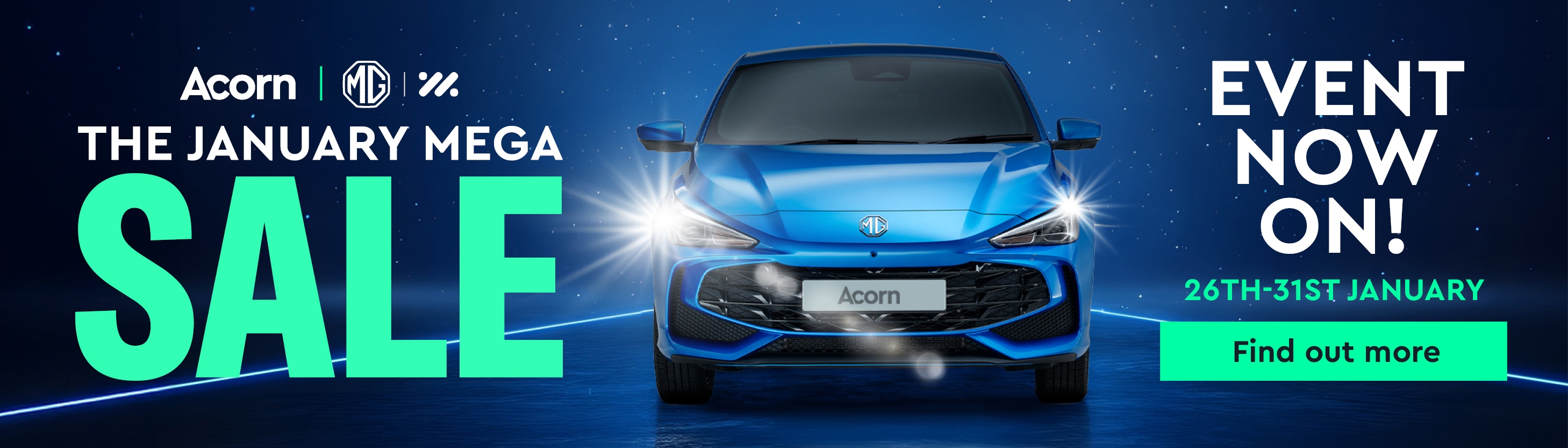 Acorn MG January Mega Sale Event NOW ON