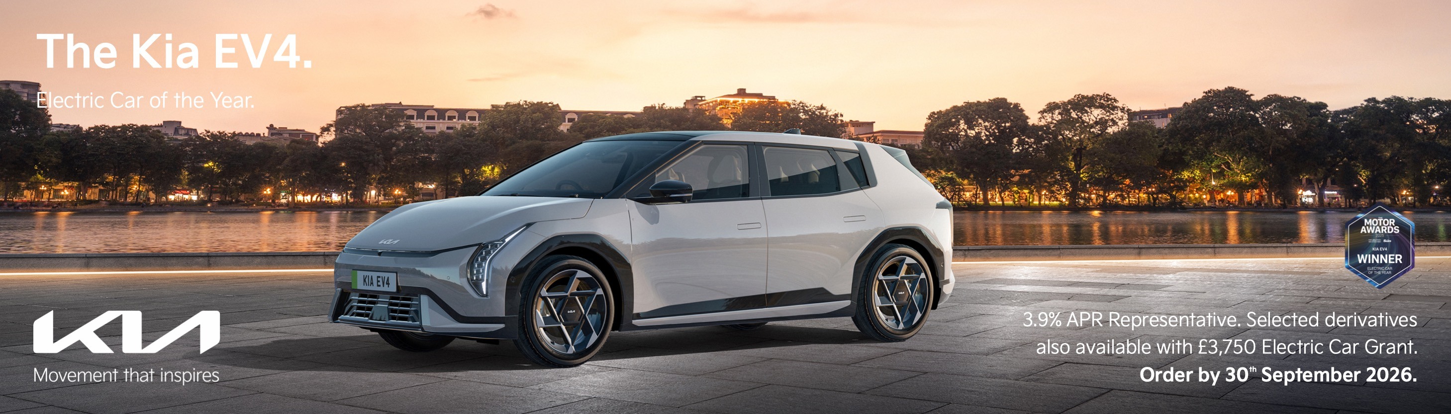 Kia EV4 Electric Car of the Year Q3 Banner 1400 x 400