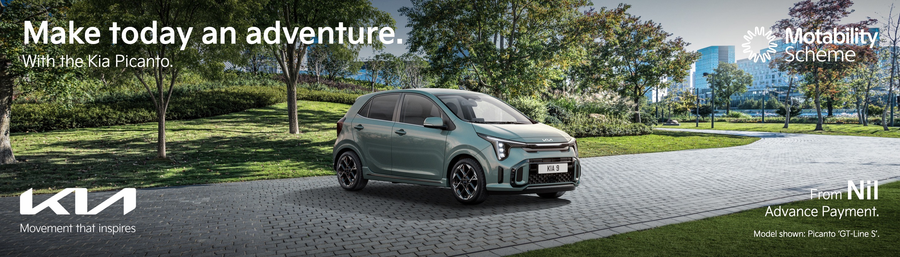 Kia Picanto Motability Q3 Web Banner 1400 x 400