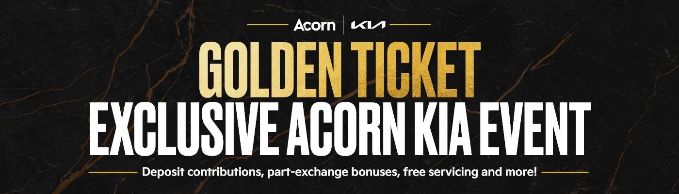 Acorn Kia - Golden Ticket - Web Banner