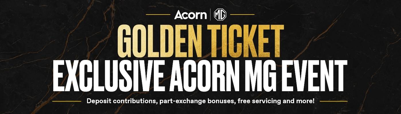 Acorn MG - Golden Ticket - Web Banner