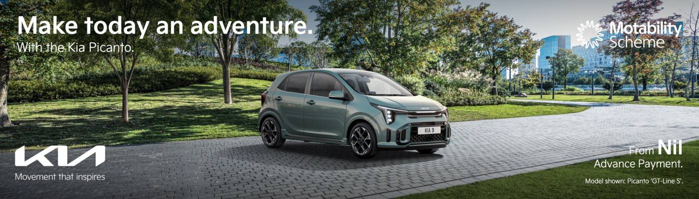 Kia Picanto Motability Q3 Web Banner 1400 x 400