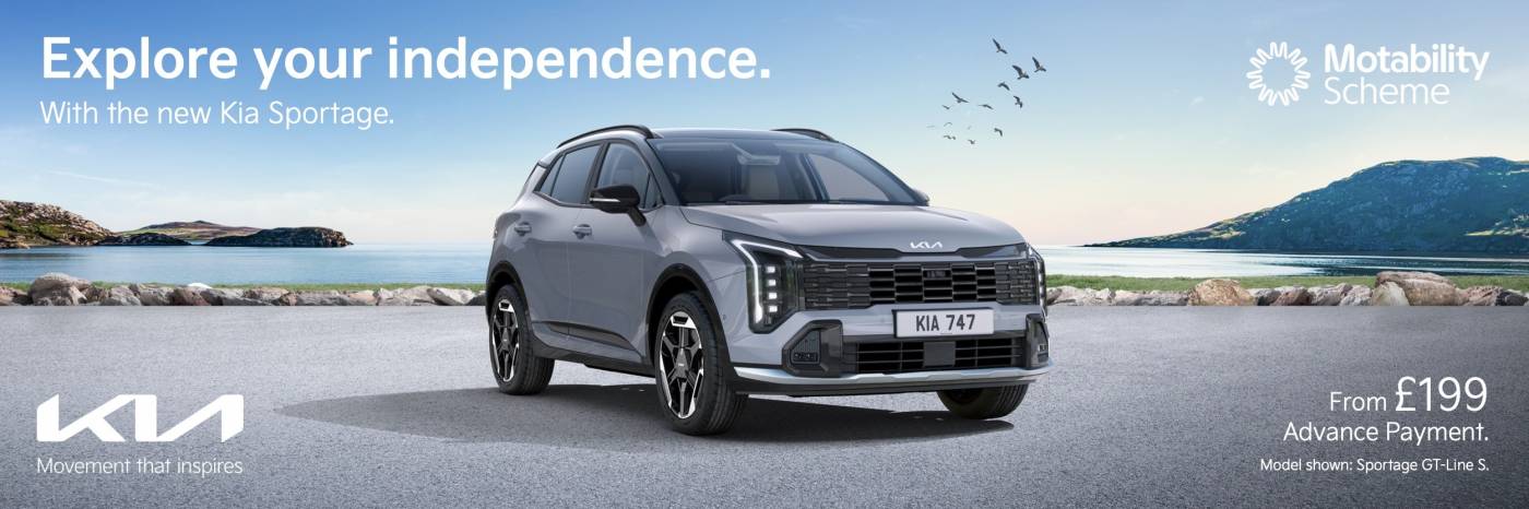 Sportage £199 Motability Ad
