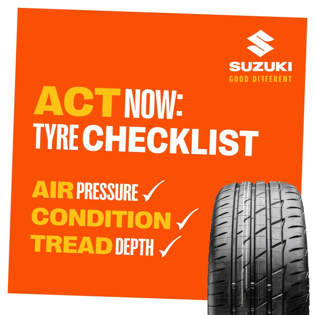 FREE Suzuki Tyre Check